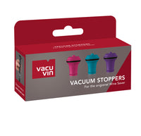 Vacuum Wine Stopper Blue/Pink/Purple set of 3