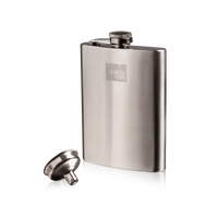 Hip Flask & Funnel Stainless Steel