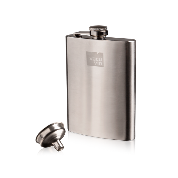 Hip Flask & Funnel Stainless Steel