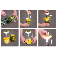 Pineapple Slicer & Wedger Stainless Steel Yellow