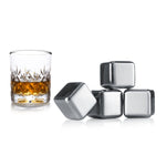 Whiskey Stones Stainless Steel set of 4